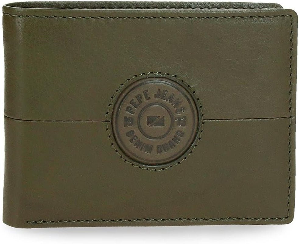 Pepe Jeans Cracker portemonnees en portemonnees van rundleer, zwart, bruin, groen, verschillende maten - Naty Shop