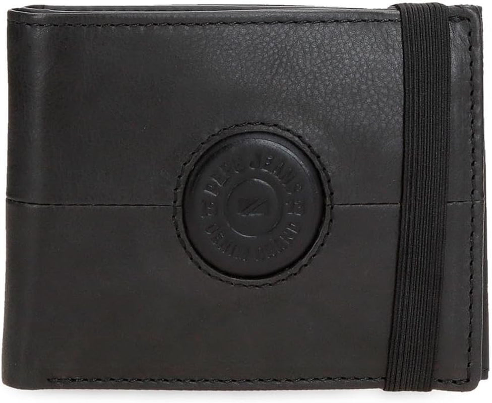 Pepe Jeans Cracker portemonnees en portemonnees van rundleer, zwart, bruin, groen, verschillende maten - Naty Shop
