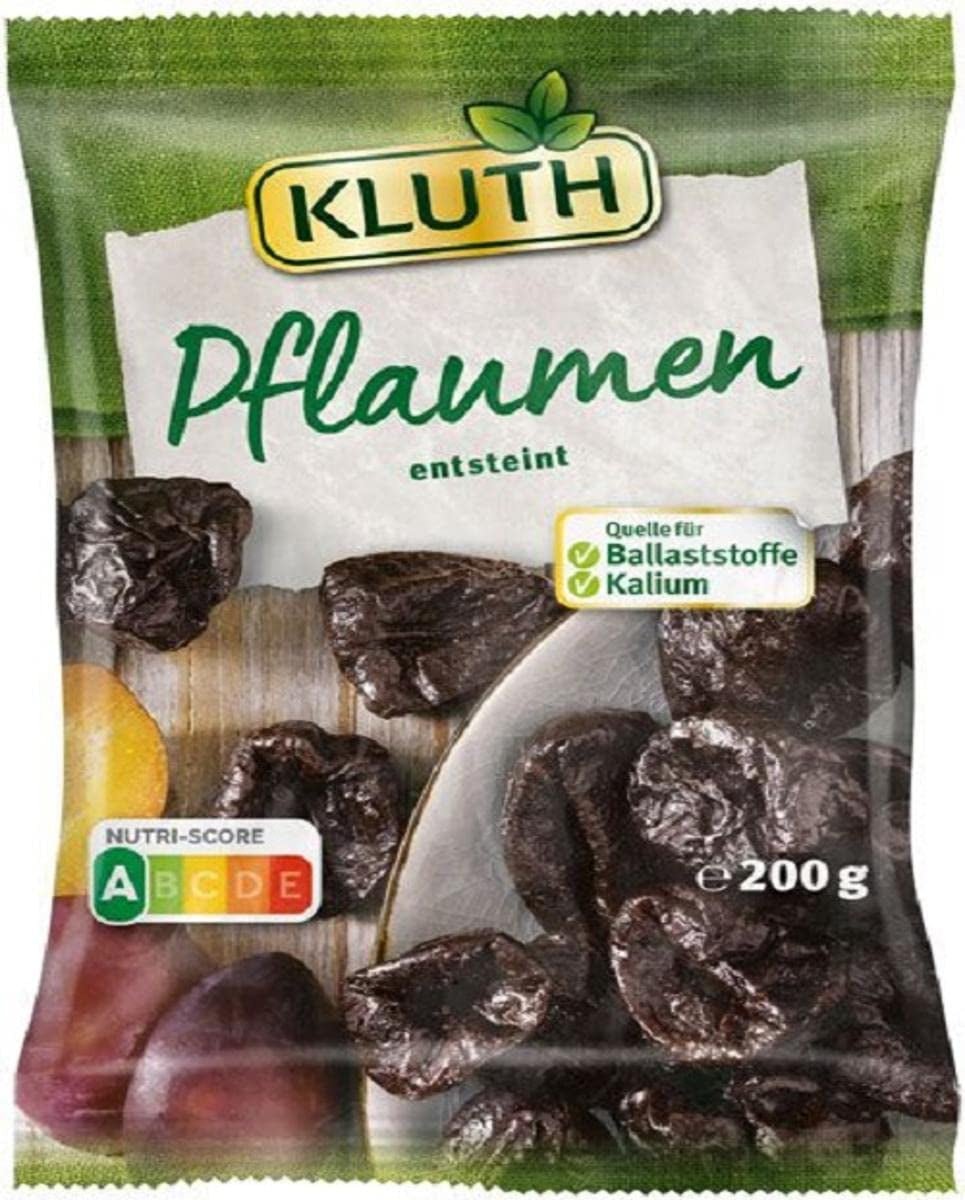 Pruimen met pit 200g - Gearomatiseerd, fruitig en natuurlijk zoet - Veganistisch, ongezwaveld, ontpit en zonder toegevoegde suiker - Nutri-Score A (1 x 200g) Gedroogde producten Naty Shop Standaard titel