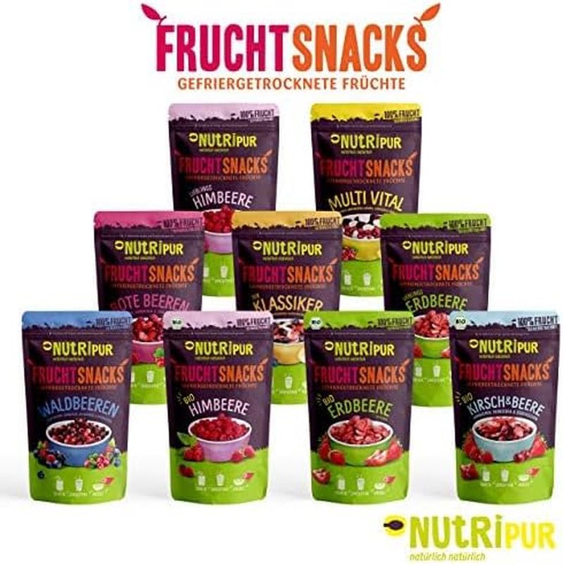 Roodfruitpoeder: 100g frambozen, rode bessen en gevriesdroogde aardbeien - gedroogd fruit zonder toegevoegde suiker, zonder inkt - smoothie bowl, smoothiepoeder - topping van NutriPur Gedroogde producten Naty Shop