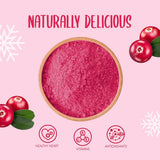 Gevriesdroogd cranberrypoeder 250g - Gevriesdroogd fruitpoeder - Gevriesdroogd cranberrypoeder voor bakken, smoothies en muesli - 100% natuurlijk cranberrypoeder zonder toevoegingen Gedroogde producten Naty Shop