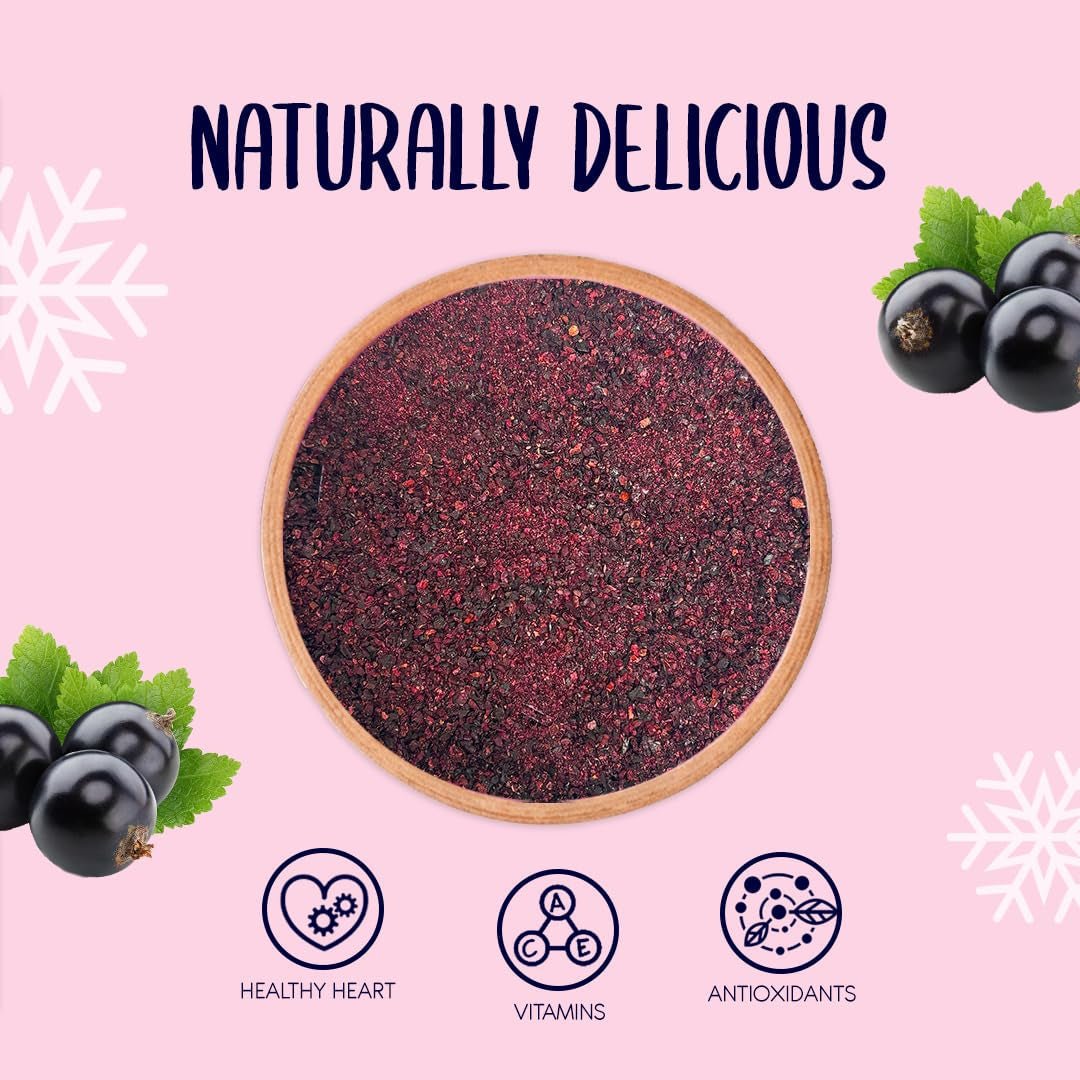 Gevriesdroogd zwarte bessenpoeder 100g - Gevriesdroogd fruitpoeder - Zwarte bessenpoeder voor smoothies en bakken - Natuurlijk zwarte bessenpoeder zonder toevoegingen Gedroogde producten Naty Shop