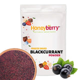Gevriesdroogd zwarte bessenpoeder 100g - Gevriesdroogd fruitpoeder - Zwarte bessenpoeder voor smoothies en bakken - Natuurlijk zwarte bessenpoeder zonder toevoegingen Gedroogde producten Naty Shop 100G