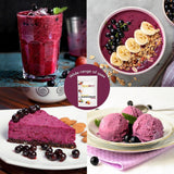 Gevriesdroogd zwarte bessenpoeder 100g - Gevriesdroogd fruitpoeder - Zwarte bessenpoeder voor smoothies en bakken - Natuurlijk zwarte bessenpoeder zonder toevoegingen Gedroogde producten Naty Shop