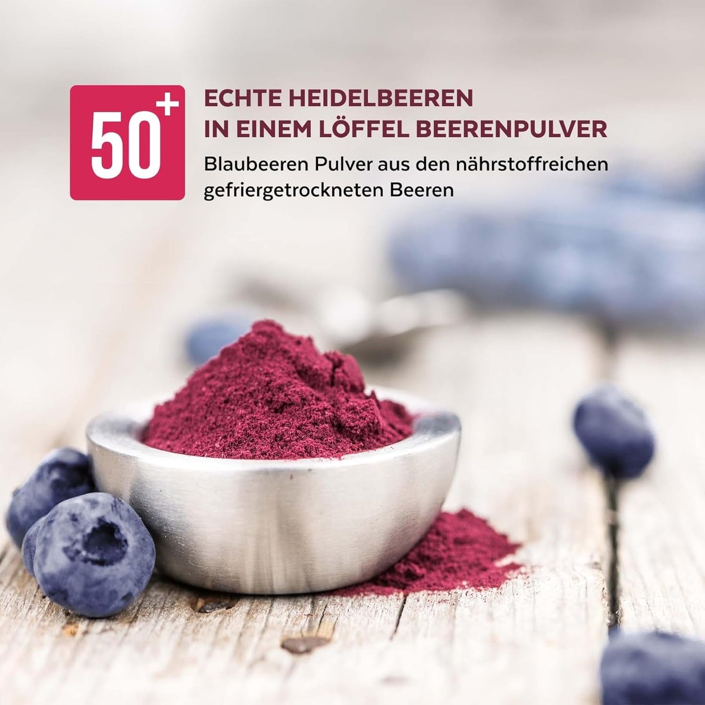 Biologisch wilde bosbessenpoeder, gevriesdroogde hele bosbessen, 100% rauwe voedselkwaliteit, rijk aan antioxidanten en vitamine C, geen toegevoegde suikers, geoogst in Noord-Europa Gedroogde producten Naty Shop