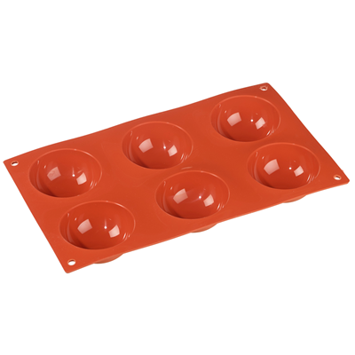 Siliconen vorm halve bollen 6 holtes - Bestand tot -60°C tot 230°C Geschikt voor Magnetron Vriezer Vaatwasser