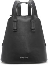 Calvin Klein Zina-rugzak voor dames, damestassen Naty Shop zwart/zilver, one size fits all
