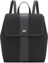 DKNY alledaagse damesrugzak, zwart logo/zwarte Naty Shop-tassen voor dames, standaardtitel