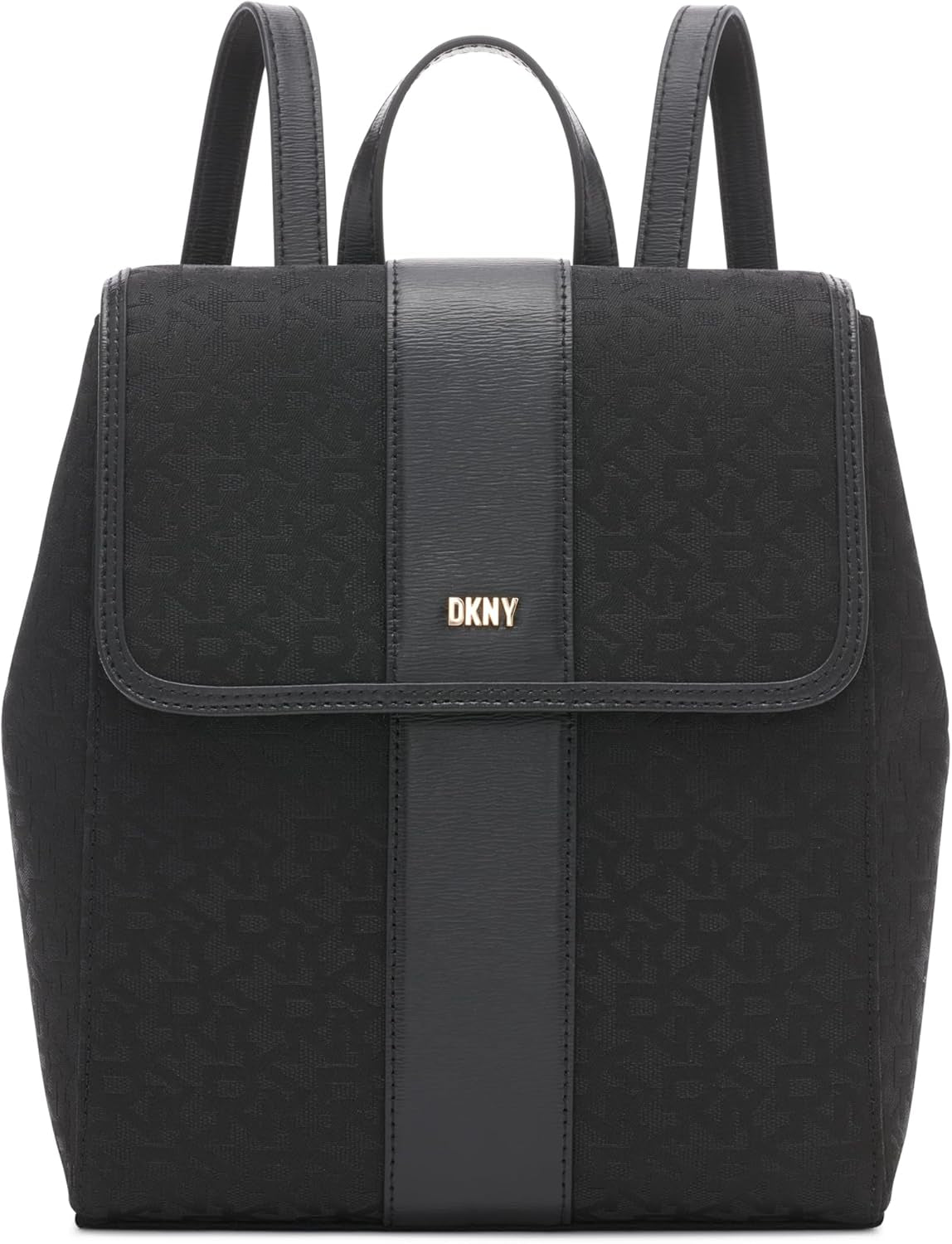 DKNY alledaagse damesrugzak, zwart logo/zwarte Naty Shop-tassen voor dames, standaardtitel