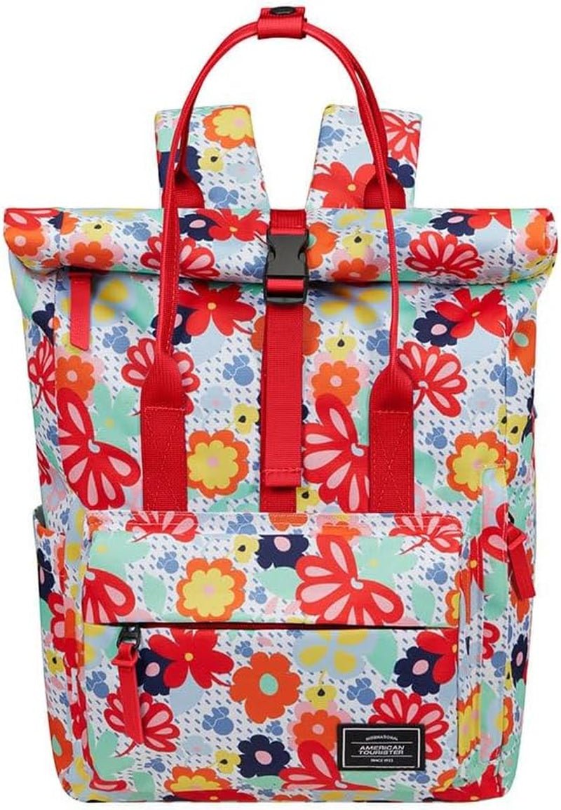 Rugzak voor kinderen American Tourister Urban Groove Disney, 36 cm, 17 L, veelkleurig (Minnie Flower) Rugzakken en premium schooltassen Naty Shop Standaardtitel