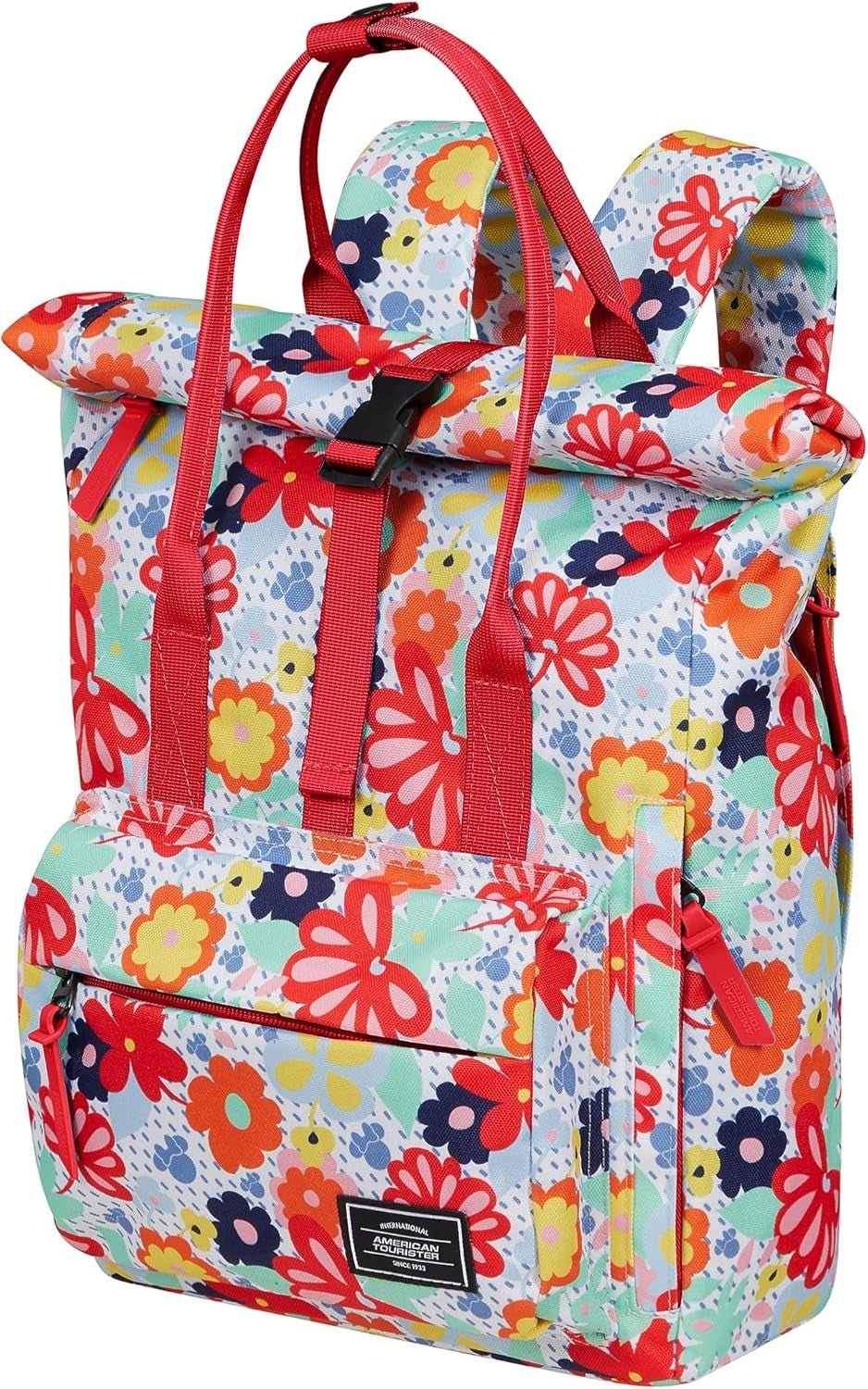 Rugzak voor kinderen American Tourister Urban Groove Disney, 36 cm, 17 L, veelkleurig (Minnie Flower) Premium rugzakken en schooltassen Naty Shop
