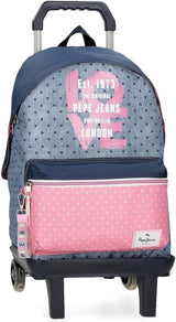 Pepe Jeans Noni Denim rugzak Premium rugzakken en schooltassen Naty Shop Rucksack 42 + Trolley