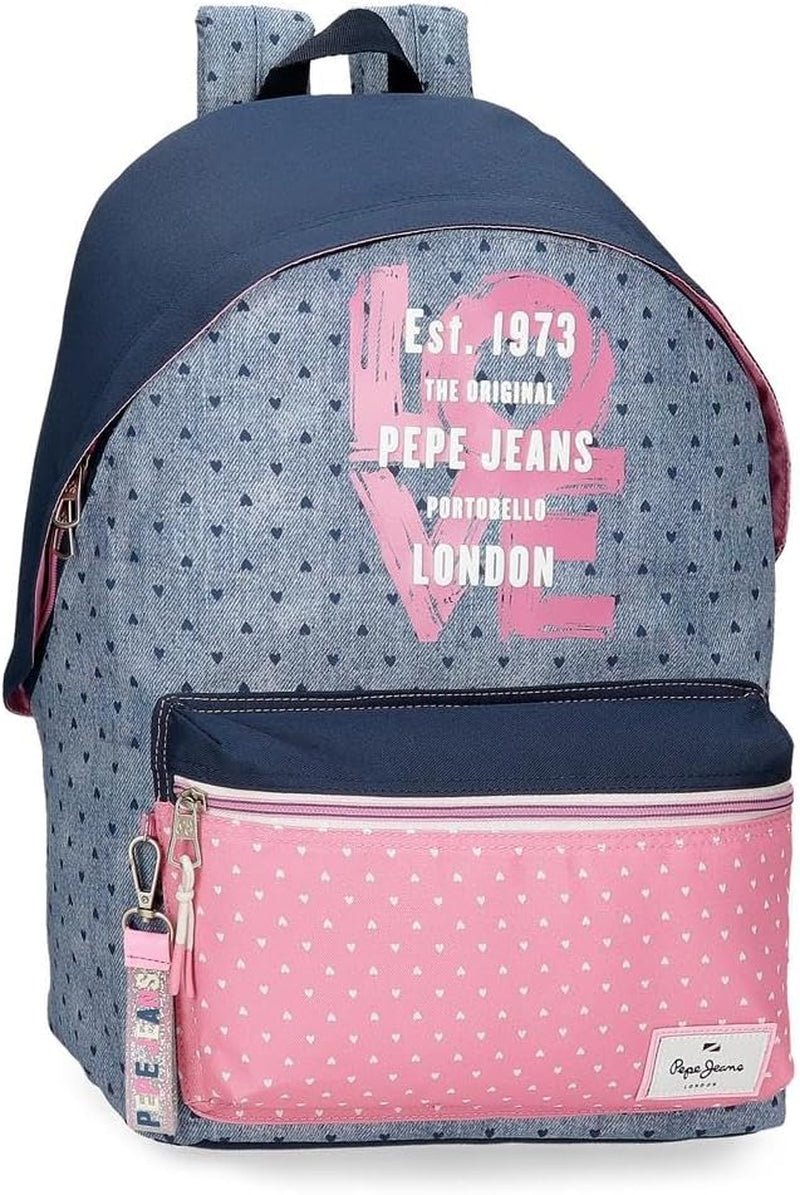 Rugzak Pepe Jeans Noni Denim Rugzakken en premium schooltassen Naty Shop Anpassbarer 42-rugzak