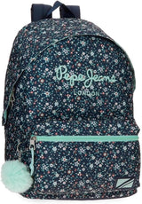 Pepe Jeans Alenka schoolrugzak met trolley, blauw, 30 x 40 x 12 cm, polyester, 14,4 l, blauw, schoolrugzak met trolley Premium rugzakken en boekentassen Naty Shop rugzak 42