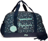 Pepe Jeans Alenka schoolrugzak met trolley, blauw, 30 x 40 x 12 cm, polyester, 14,4 l, blauw, schoolrugzak met trolley Premium rugzakken en schooltassen Naty Shop Reiserucksack