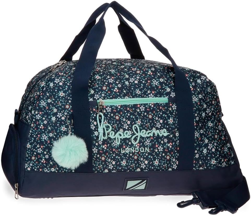 Pepe Jeans Alenka schoolrugzak met trolley, blauw, 30 x 40 x 12 cm, polyester, 14,4 l, blauw, schoolrugzak met trolley Premium rugzakken en schooltassen Naty Shop Reiserucksack