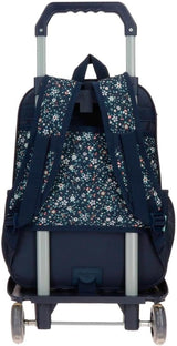 Pepe Jeans Alenka schoolrugzak met trolley, blauw, 30 x 40 x 12 cm, polyester, 14,4 l, blauw, schoolrugzak met trolley Premium rugzakken en schooltassen Naty Shop