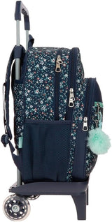 Pepe Jeans Alenka schoolrugzak met trolley, blauw, 30 x 40 x 12 cm, polyester, 14,4 l, blauw, schoolrugzak met trolley Premium rugzakken en schooltassen Naty Shop