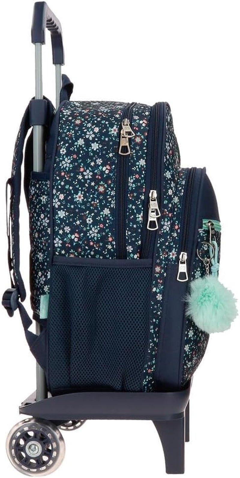 Pepe Jeans Alenka schoolrugzak met trolley, blauw, 30 x 40 x 12 cm, polyester, 14,4 l, blauw, schoolrugzak met trolley Premium rugzakken en schooltassen Naty Shop