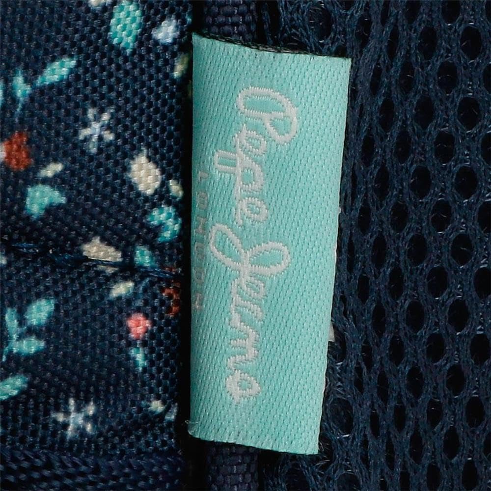 Pepe Jeans Alenka schoolrugzak met trolley, blauw, 30 x 40 x 12 cm, polyester, 14,4 l, blauw, schoolrugzak met trolley Premium rugzakken en schooltassen Naty Shop
