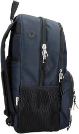 Pepe Jeans Cromwell schoolrugzak, dubbel compartiment, zwart, 33 x 46 x 15 cm, polyester, 22,77 l, zwart, één maat, dubbel compartiment schoolrugzak Premium rugzakken en boekentassen Naty Shop