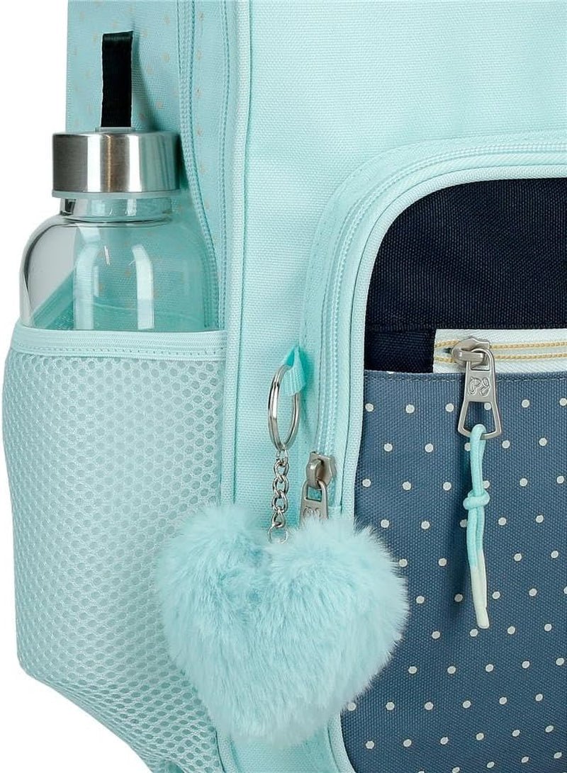 Pepe Jeans Dalma Schoolrugzak Kinderrugzak gemaakt van polyester, brede en verstelbare verstelbare banden, voorvak. Van Joumma Bags Naty Shop premium rugzakken en schooltassen