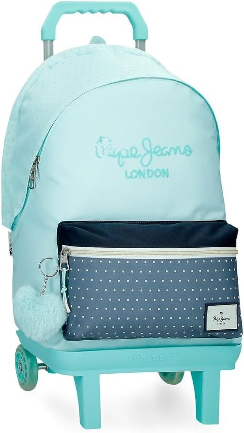 Pepe Jeans Dalma Schoolrugzak Kinderrugzak gemaakt van polyester, brede en verstelbare verstelbare banden, voorvak. Van Joumma Bags Premium rugzakken en boekentassen Naty Shop Rucksack 44 + Wagen