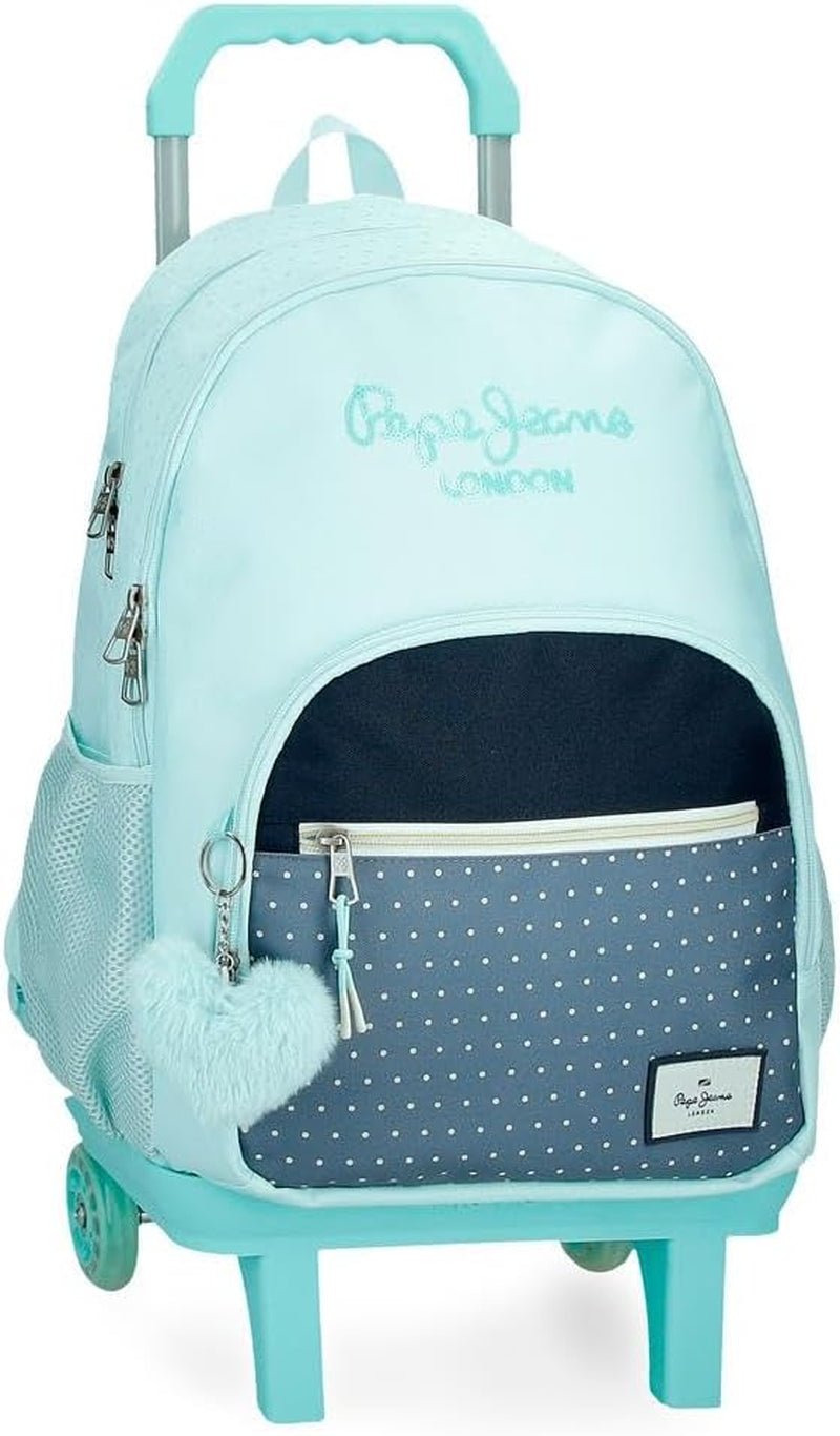 Pepe Jeans Dalma Schoolrugzak Kinderrugzak gemaakt van polyester, brede en verstelbare verstelbare banden, voorvak. Van Joumma Bags Premium rugzakken en boekentassen Naty Shop Rucksack 45 + Wagen