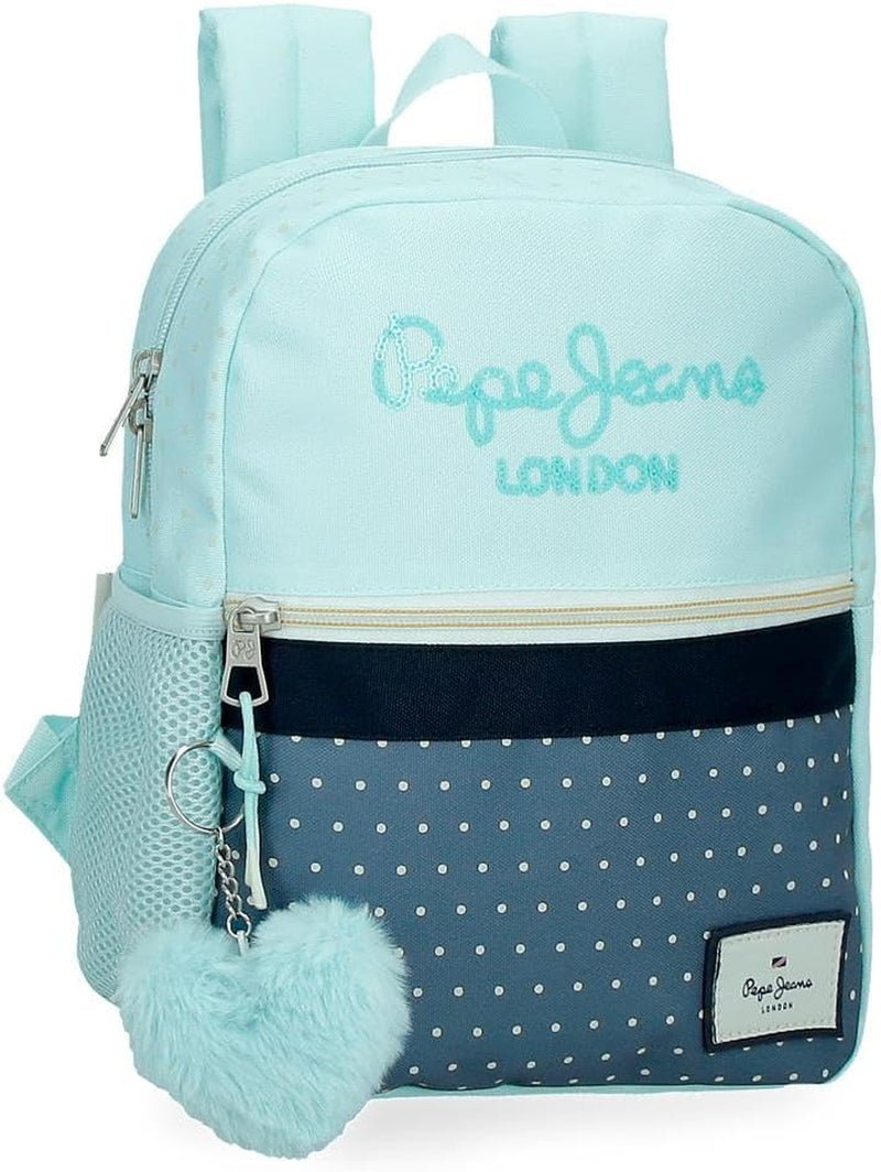 Pepe Jeans Dalma Schoolrugzak Kinderrugzak gemaakt van polyester, brede en verstelbare verstelbare banden, voorvak. Van Joumma Bags Premium rugzakken en schooltassen Naty Shop Lässiger rugzak
