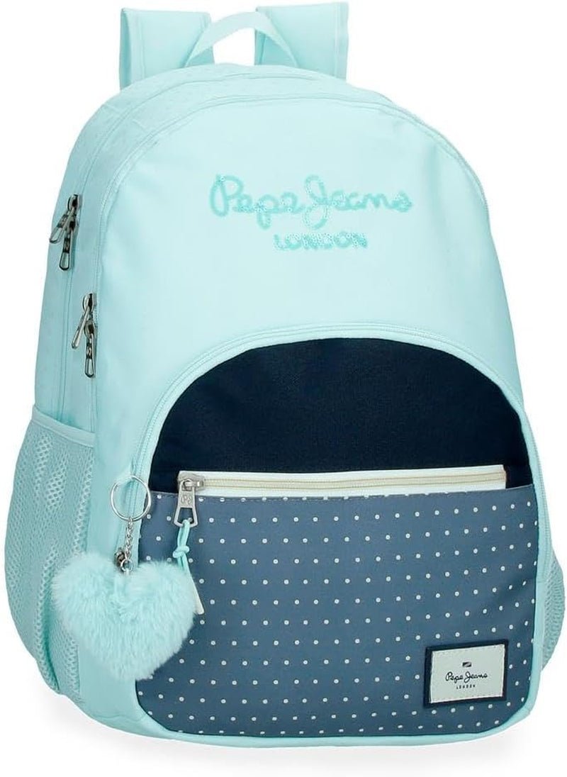 Pepe Jeans Dalma Schoolrugzak Kinderrugzak gemaakt van polyester, brede en verstelbare verstelbare banden, voorvak. Van Joumma Bags Premium rugzakken en schooltassen Naty Shop Rucksack 45
