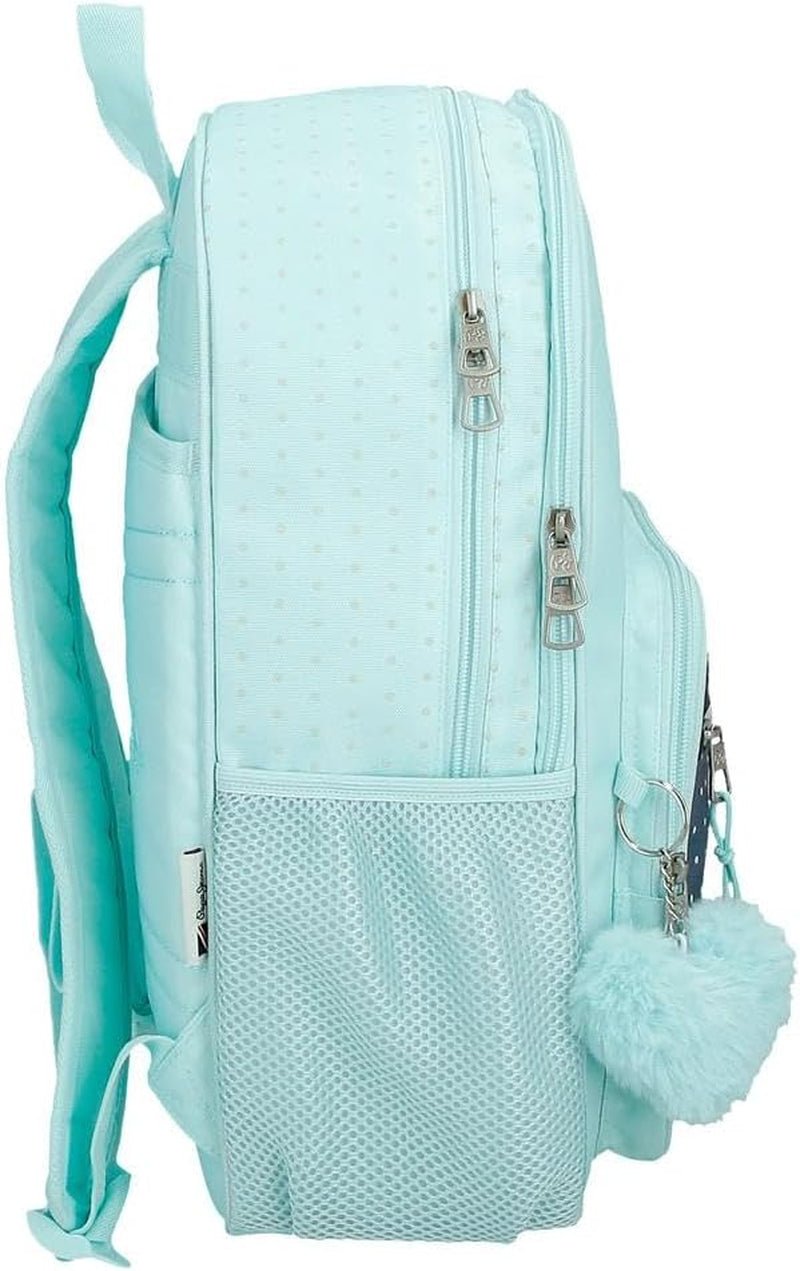 Pepe Jeans Dalma Schoolrugzak Kinderrugzak gemaakt van polyester, brede en verstelbare verstelbare banden, voorvak. Van Joumma Bags Naty Shop premium rugzakken en schooltassen