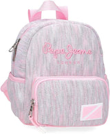 Pepe Jeans Miri schoolrugzak, roze, 31 x 44 x 17,5 cm, polyester, 22,79 l, roze, schoolrugzak Premium rugzakken en schooltassen Naty Shop Freizeit-rugzak