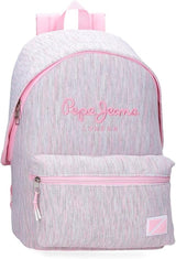 Pepe Jeans Miri schoolrugzak, roze, 31 x 44 x 17,5 cm, polyester, 22,79 l, roze, schoolrugzak Premium rugzakken en schooltassen Naty Shop rugzak