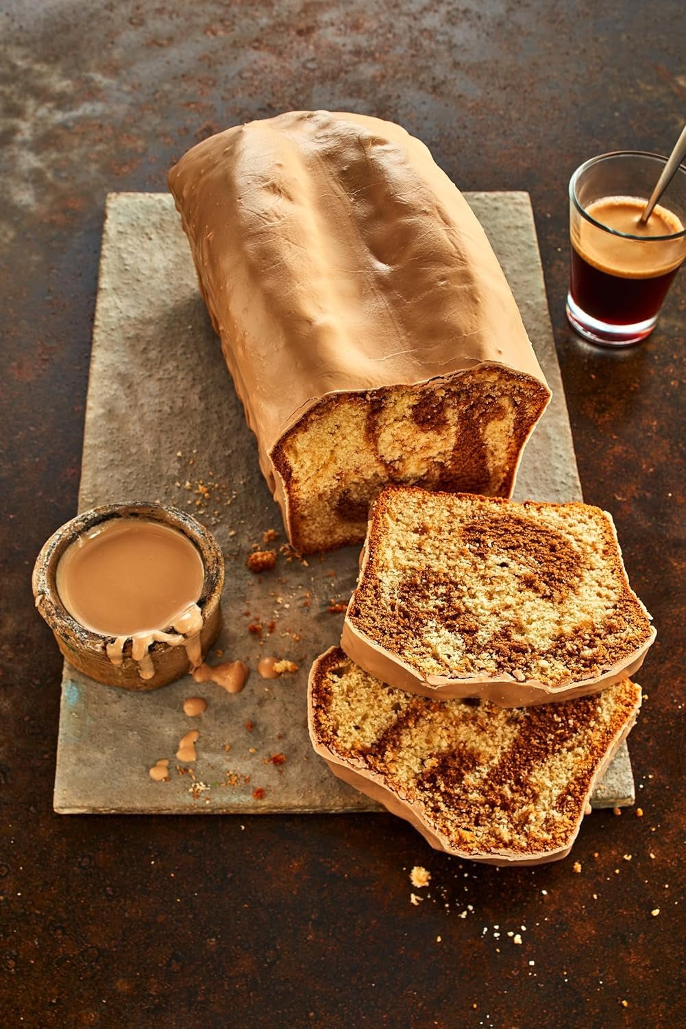 RUF Cake Glaze Hazelnoot, 100g in een zak, magnetronbestendig, voor het glazuren van taarten met noten, pralines en custards, glutenvrij (pak van 4) Naty Shop Suikerpasta