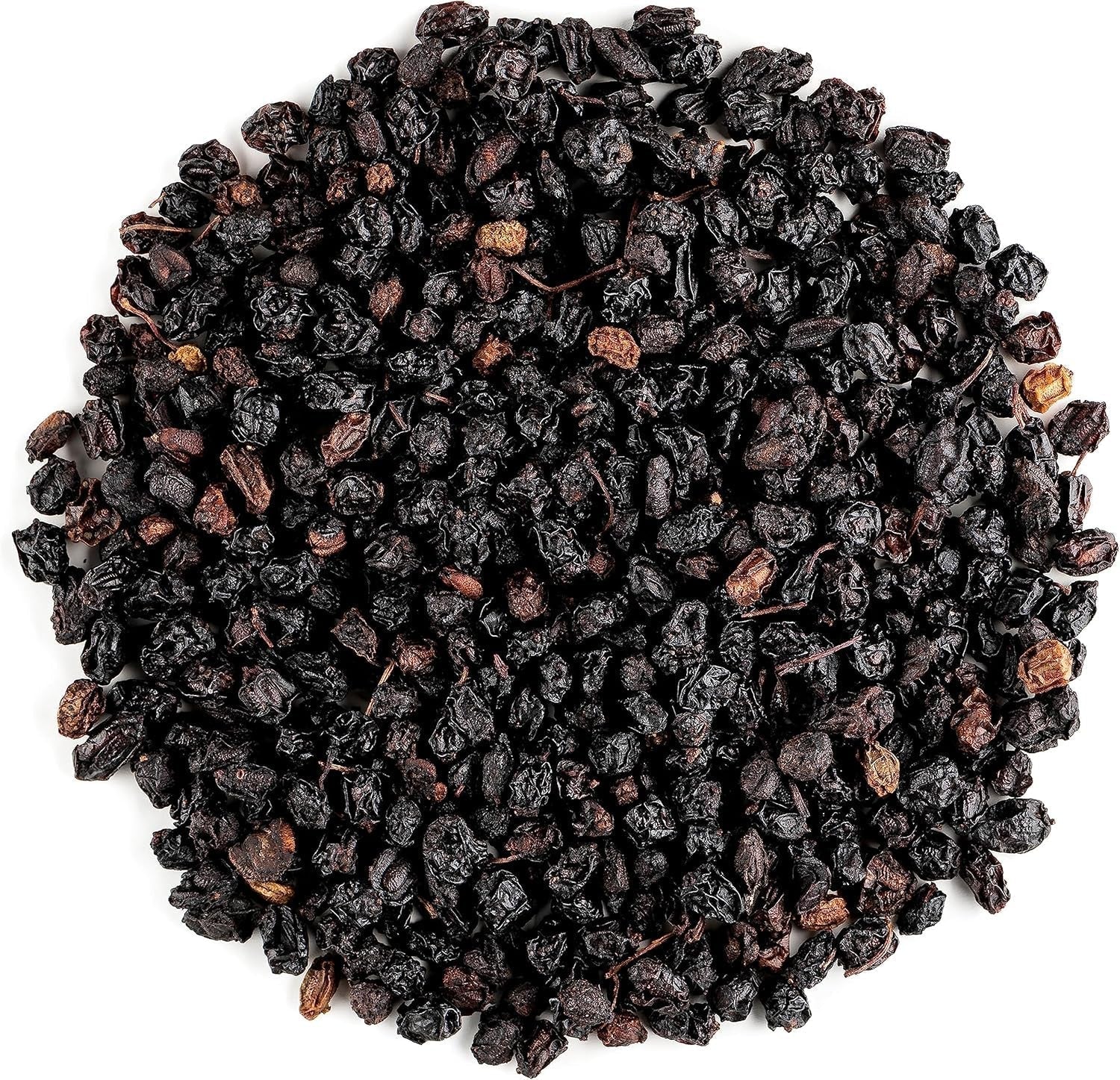 Biologische zwarte vlierbes - Hele Sambucus-bessen - Vlierbes Gedehydrateerde producten Naty Shop 200 G (1 pak) Zwarte vlierbes