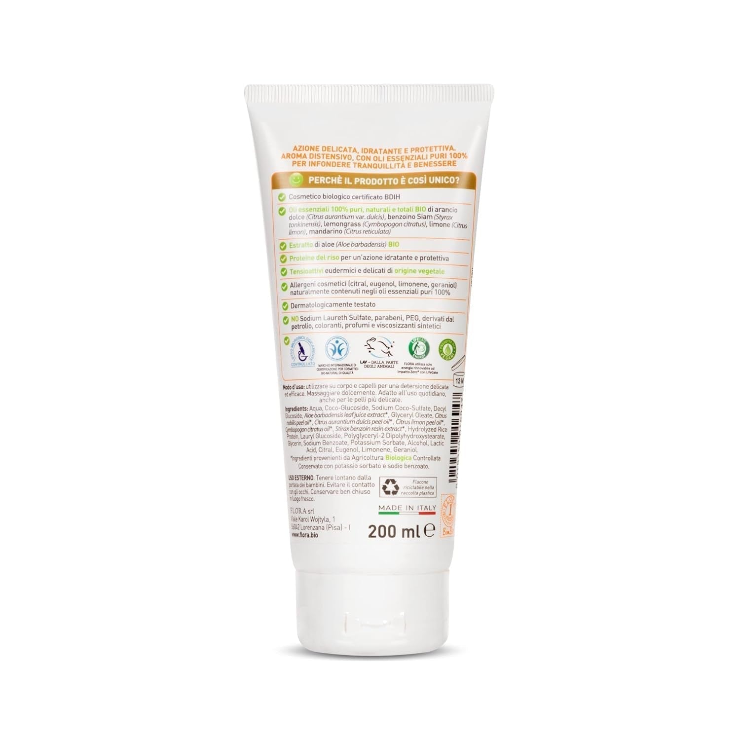 Badshampoo, ideaal voor kinderen, 200 ml, 1 Kinderen - Bad- en huidverzorging Naty Shop