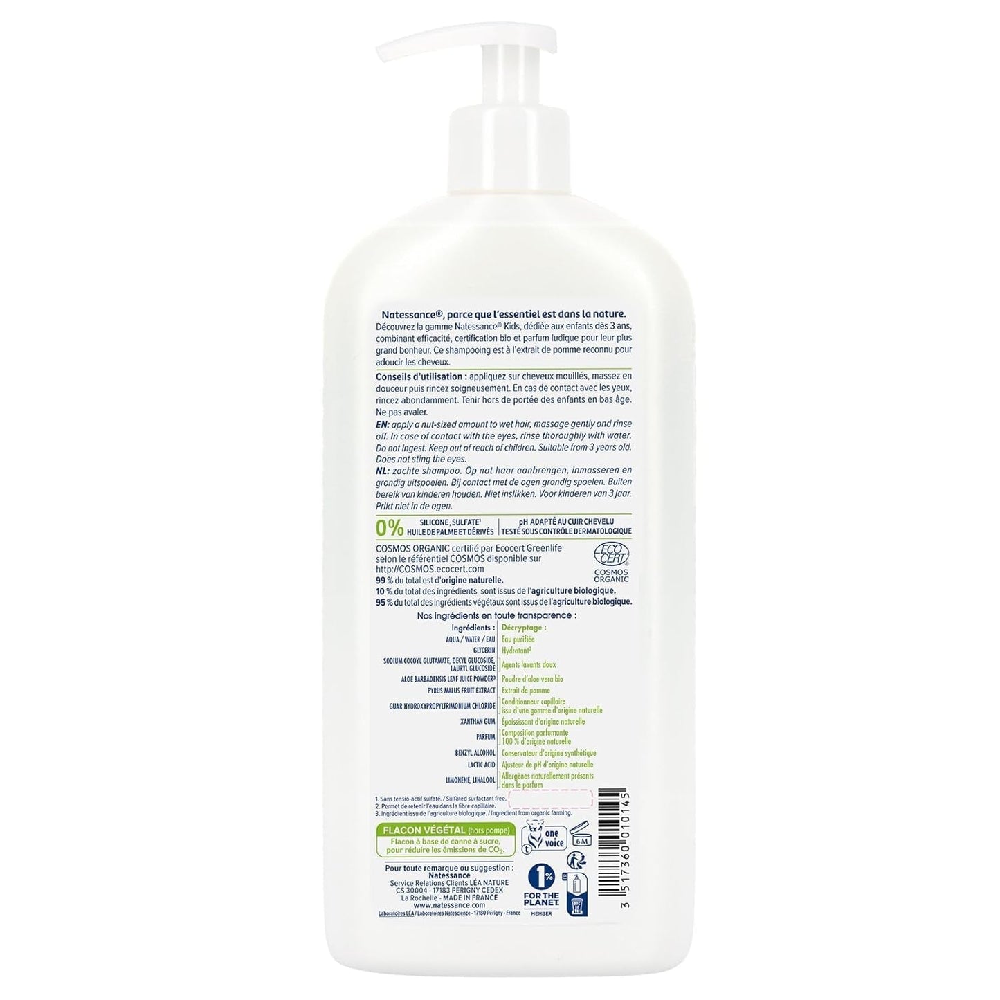'- Appelshampoo voor kinderen Kinderen - Bad- en huidverzorging Naty Shop