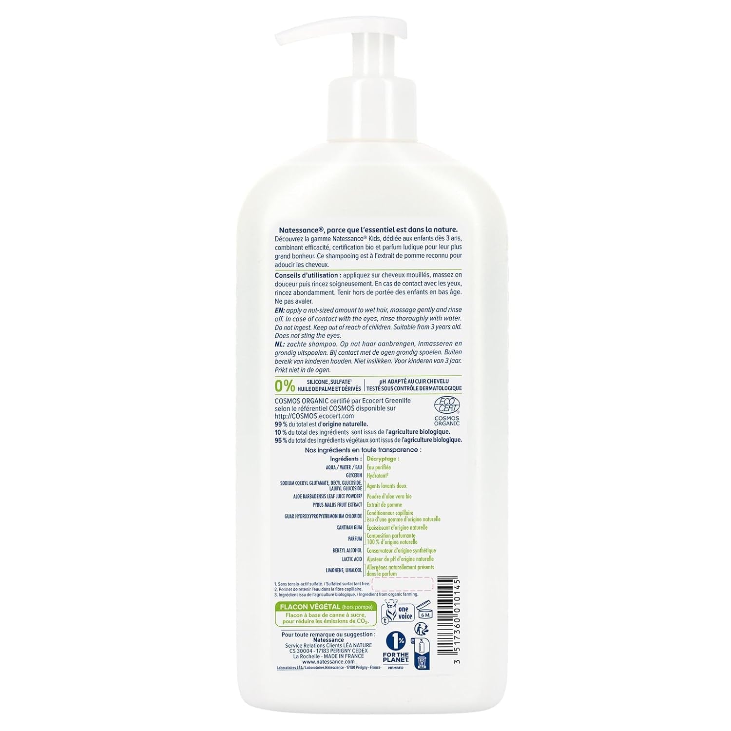 '- Appelshampoo voor kinderen Kinderen - Bad- en huidverzorging Naty Shop
