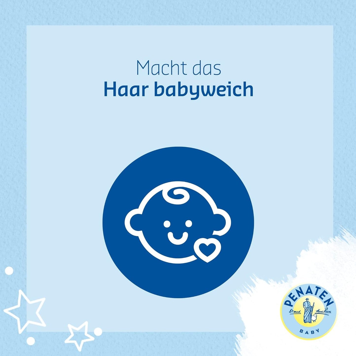PENATEN shampoo (400 ml), bijzonder zachte shampoo voor baby's, voor zacht en gemakkelijk kambaar haar, zo zacht als zuiver oogwater, in recyclebare verpakking (pak van 2) Kinderen - Bad- en huidverzorging Naty Shop