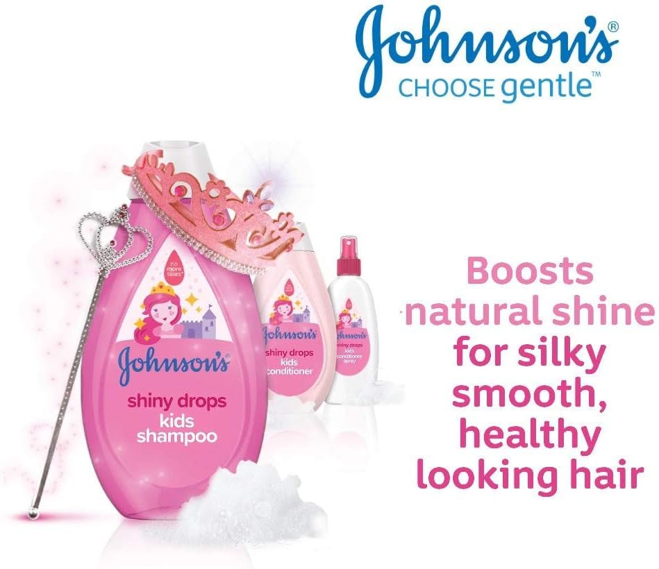 Johnson's Shiny Drops kindershampoo, 500 ml Kinderen - Bad- en huidverzorging Naty Shop