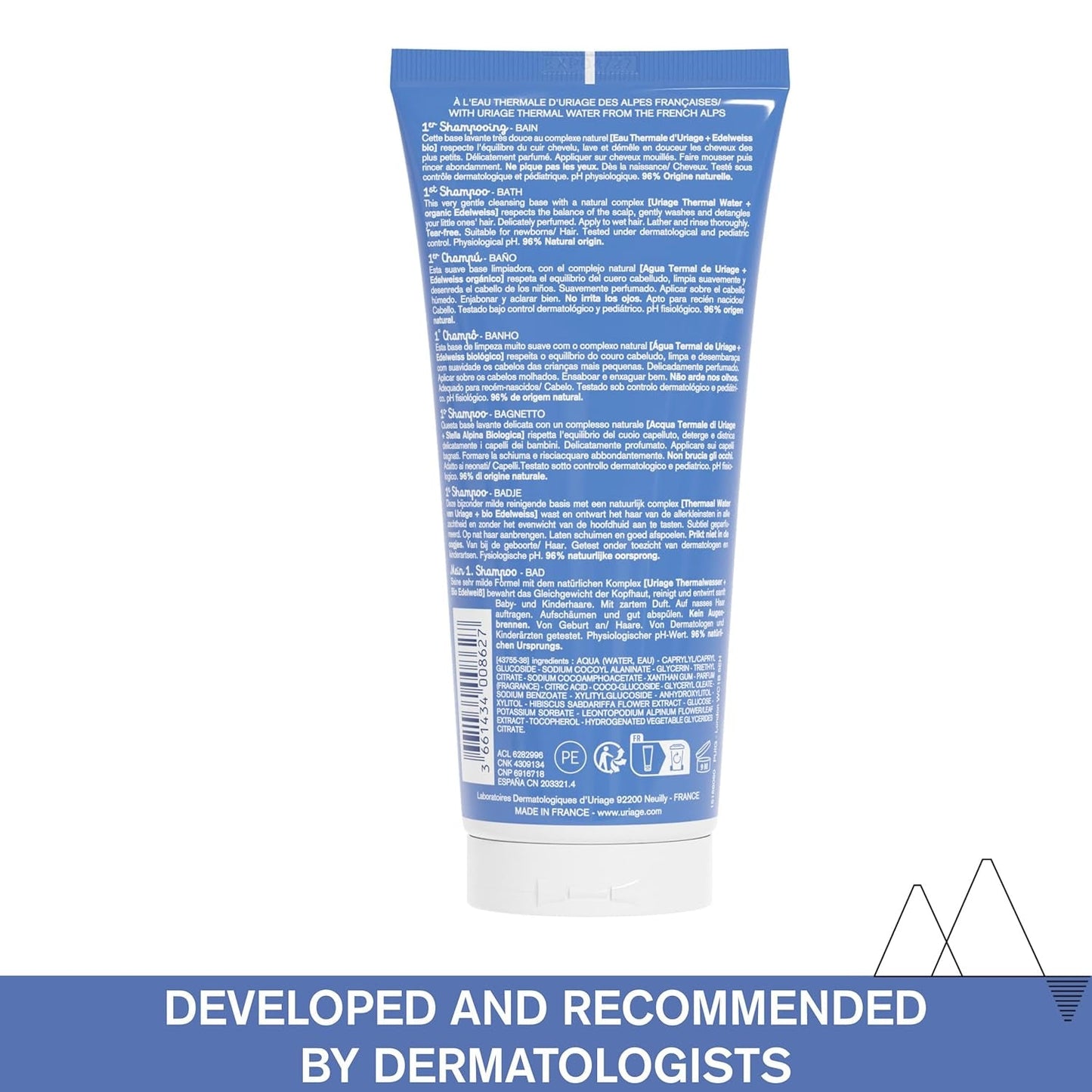 Uriage kindershampoo, 200 ml Kinderen - Bad- en huidverzorging Naty Shop