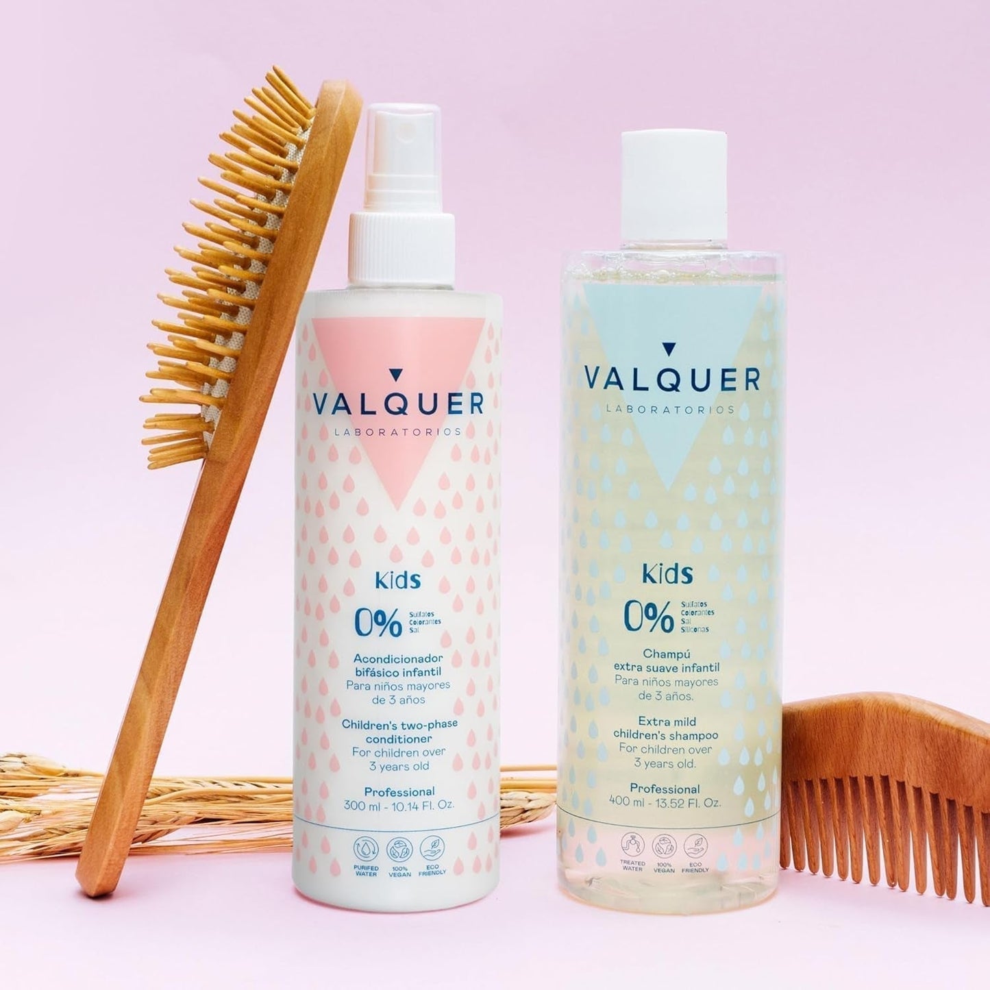 Valquer kindershampoo en haarconditioner zonder siliconen, zonder sulfaten, voor kinderen Kinderen - Bad en Huidverzorging Naty Shop