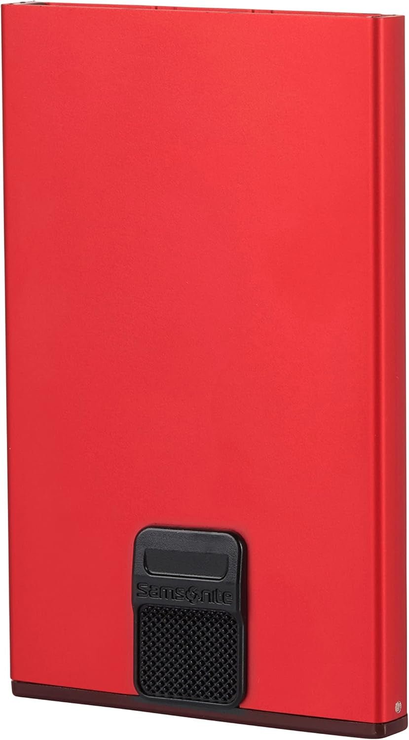 Samsonite Alu Fit SLG - kaartetui, 10,2 cm, rood (rood) herenportemonnee Naty Shop rood