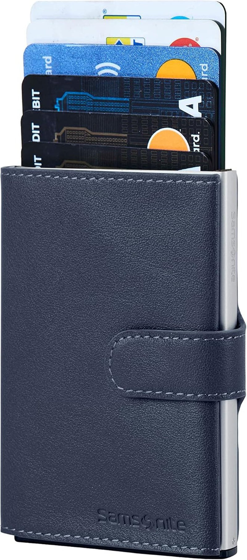 Samsonite Alu Fit SLG - Portemonnee, 10,2 cm, blauw Herenportemonnee Naty Shop