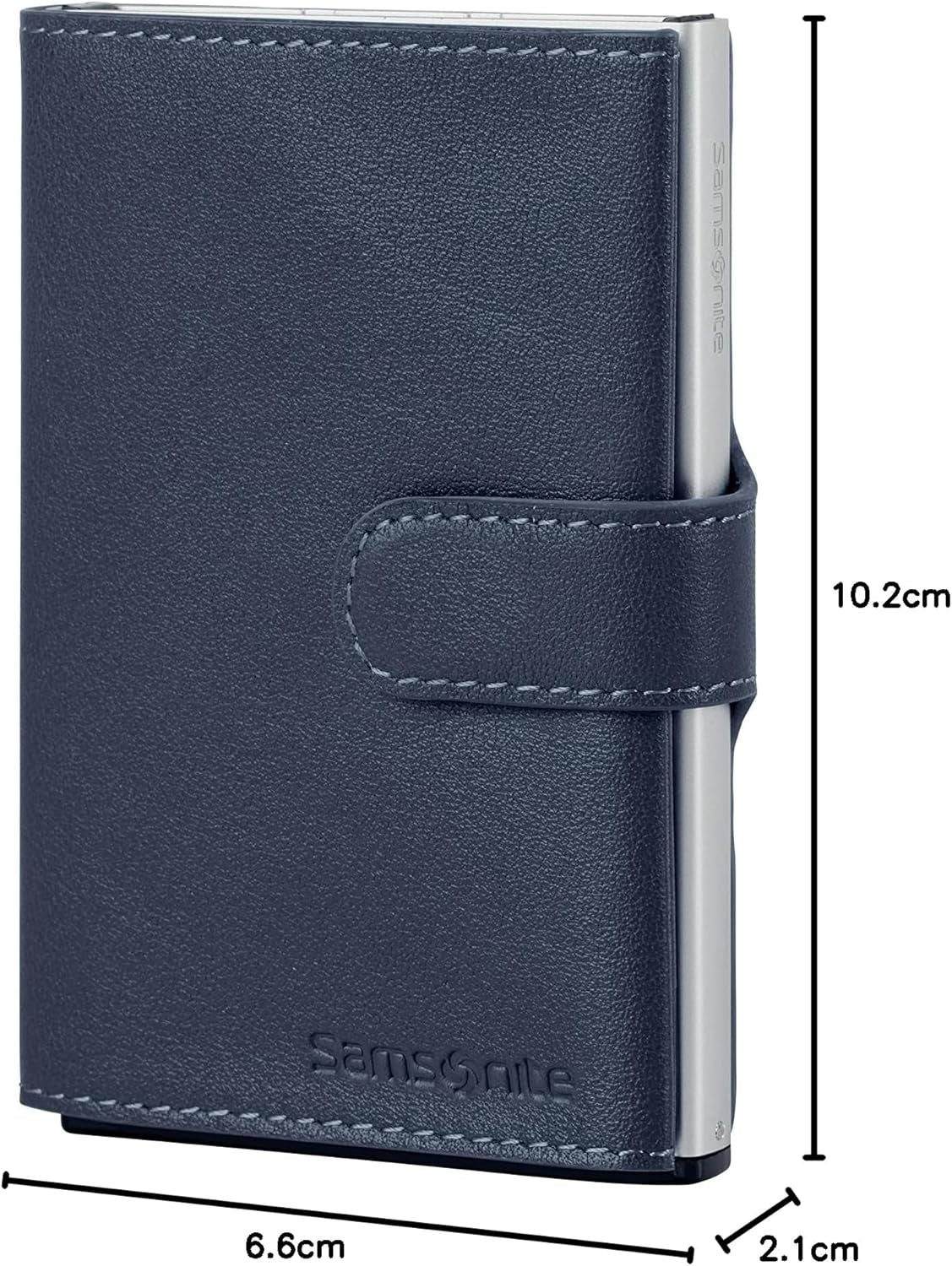 Samsonite Alu Fit SLG - Portemonnee, 10,2 cm, blauw Herenportemonnee Naty Shop