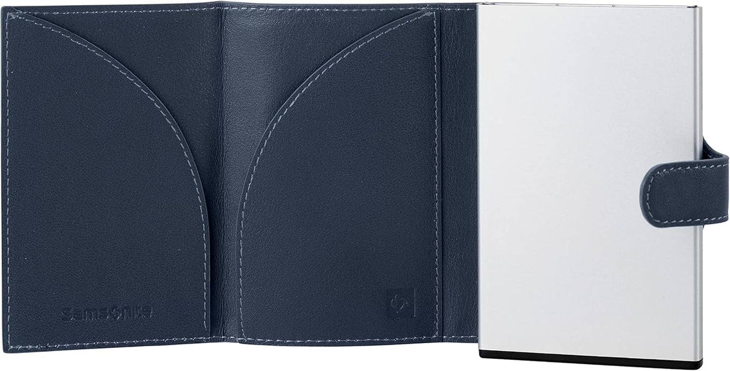 Samsonite Alu Fit SLG - Portemonnee, 10,2 cm, blauw Herenportemonnee Naty Shop