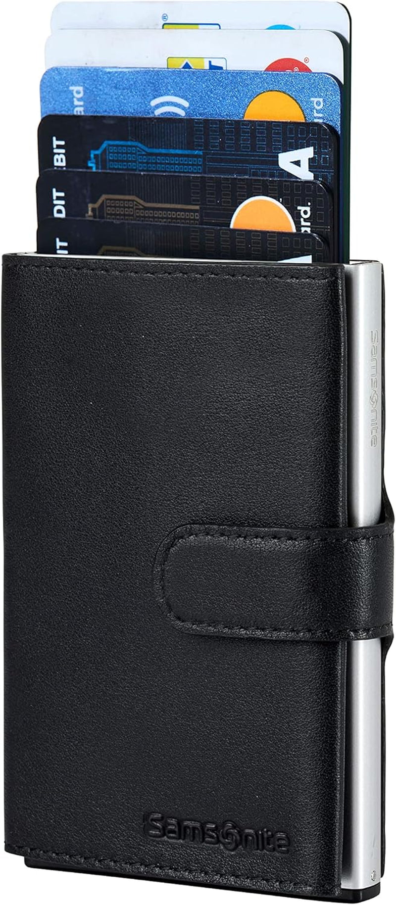 Samsonite Alu Fit SLG - Portemonnee, 10,2 cm, zwart (zwart) Herenportemonnee Naty Shop