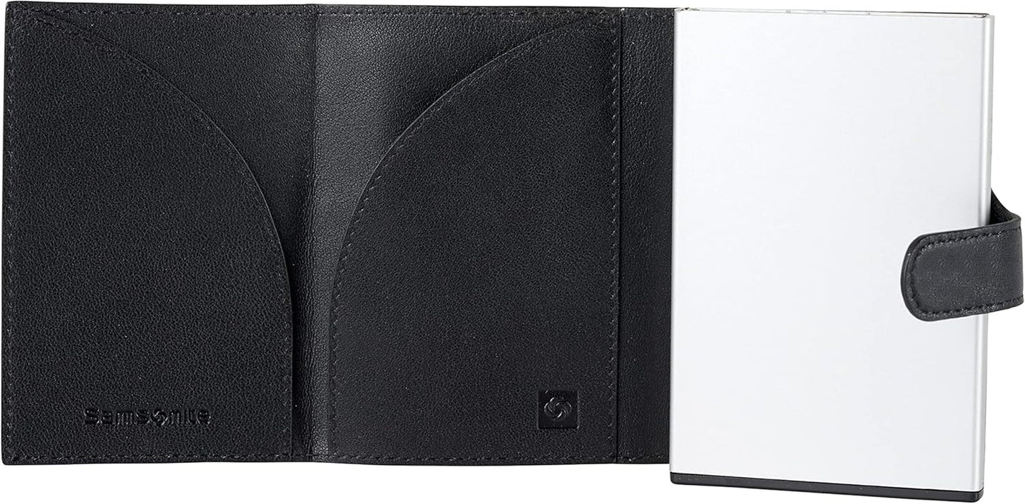 Samsonite Alu Fit SLG - Portemonnee, 10,2 cm, zwart (zwart) Herenportemonnee Naty Shop