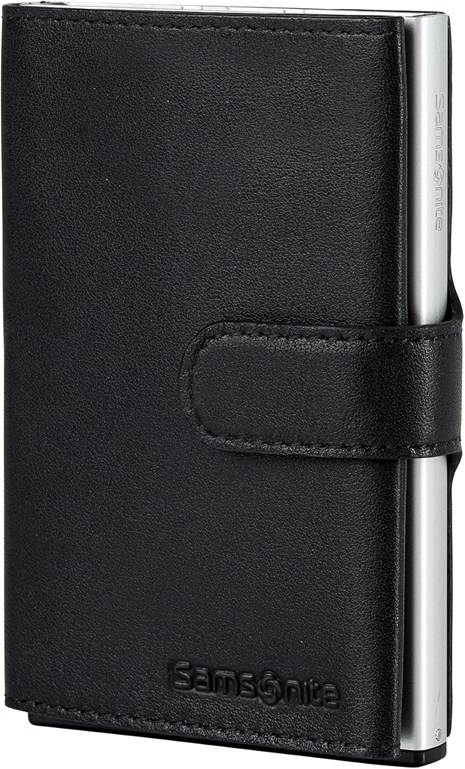 Samsonite Alu Fit SLG - Portemonnee, 10,2 cm, zwart (zwart) Naty Shop Herenportemonnee Zwart 10,2 cm
