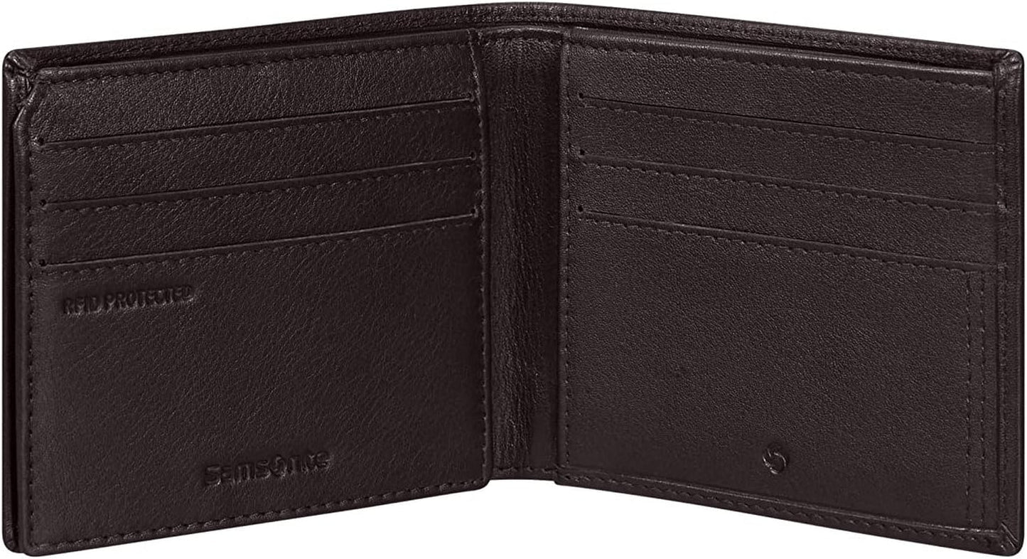 Samsonite Attack 2 SLG - Portemonnee, 10,5 cm, bruin (Ebony Brown) Herenportemonnee Naty Shop